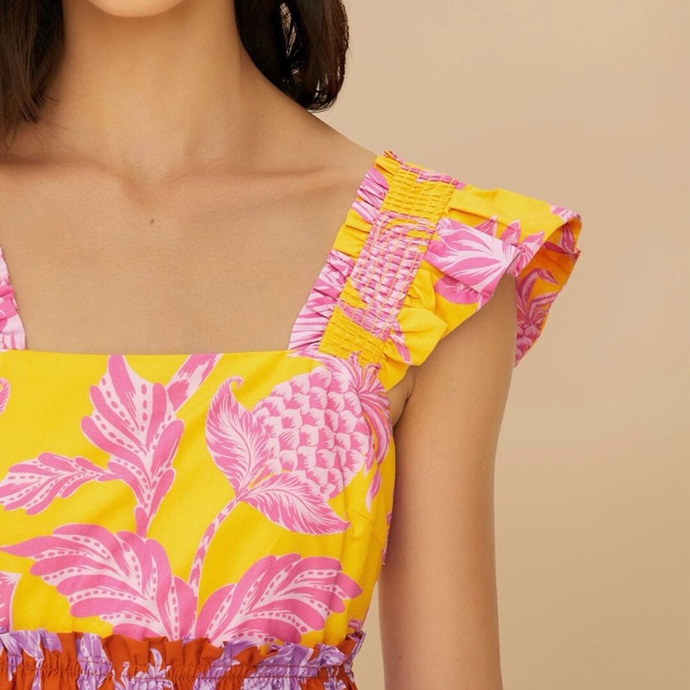 FARM Rio NWT Tropical Swing Mix Mini Colorful Dress in 100% organic Cotton. - Picture 3 of 12
